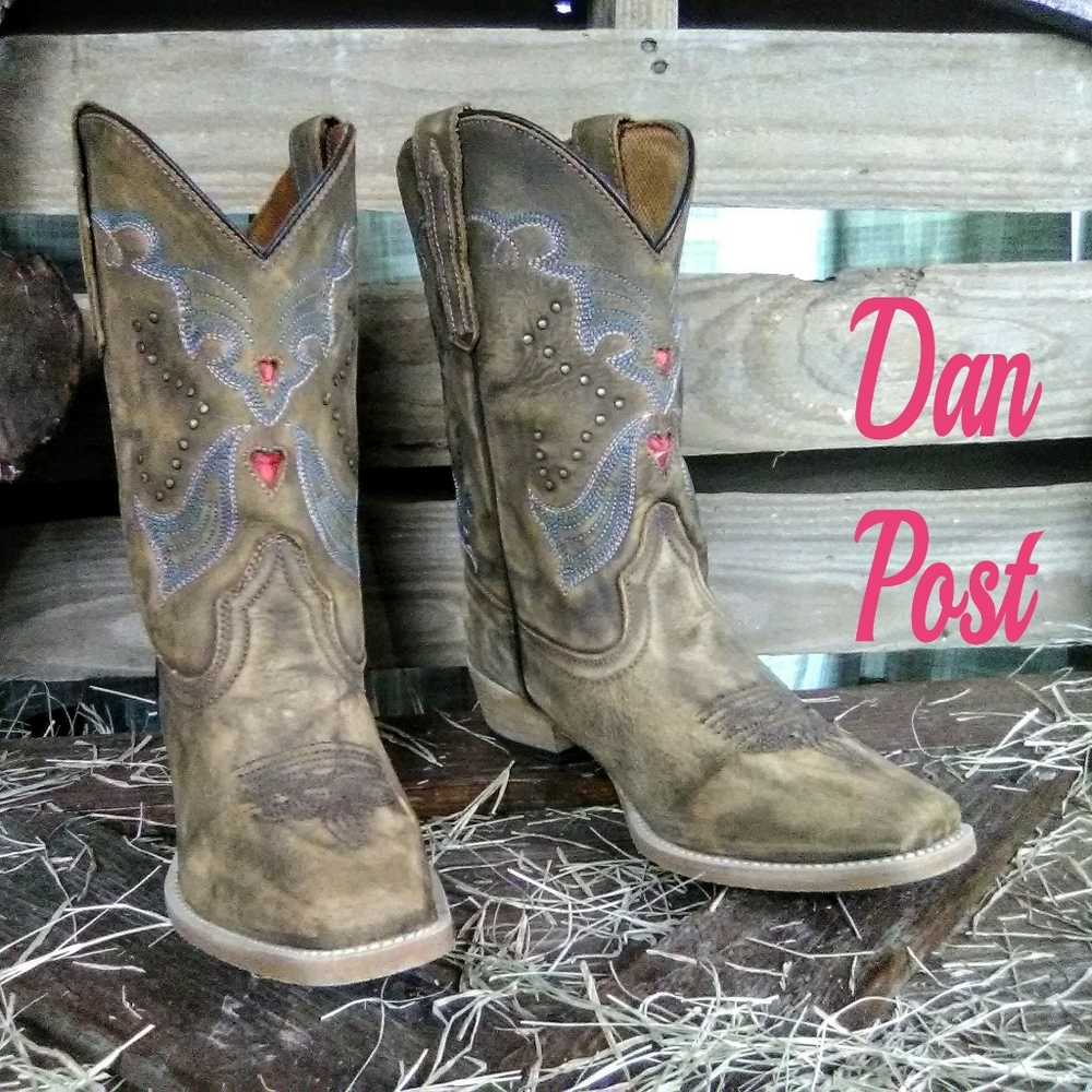 NWOB Dan Post cowgirl boots size Y5 - Picture 1 of 3
